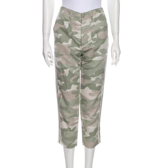 MOTHER the shaker chop crop Camo fray Pants - Picture 3 of 10